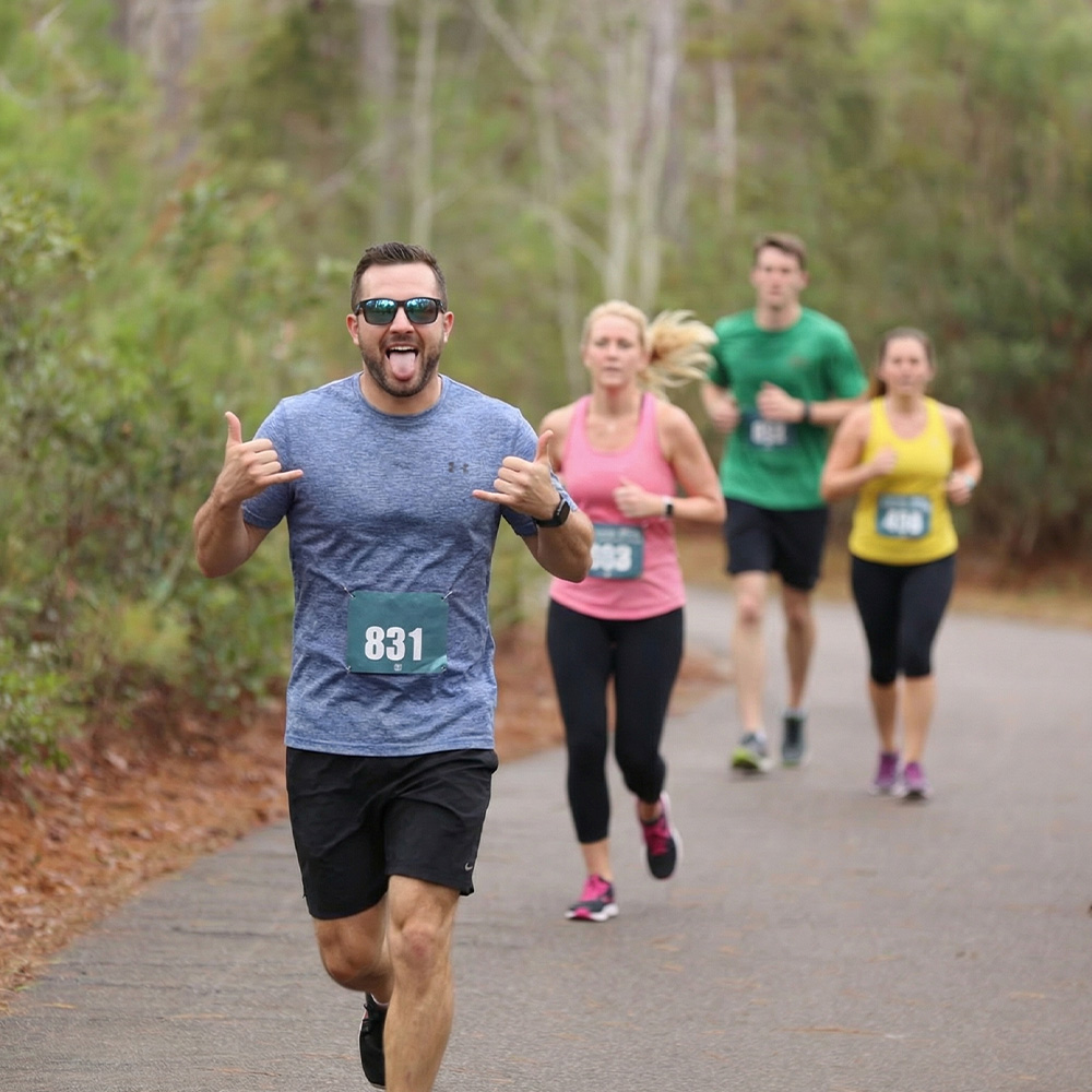 Runners Running Trail